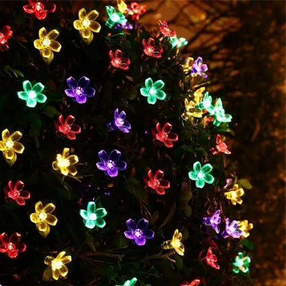 LED Garland Holiday USB Flower String Fairy Lights Hanging Ornaments Christmas Tree Decorations for Home Party Noel Navidad